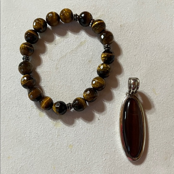 Jay King Brown Tiger's Eye Necklace Set - Picture 2 of 5